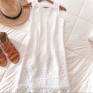 Anthropologie HD Paris lined dress w/appliqué hem.